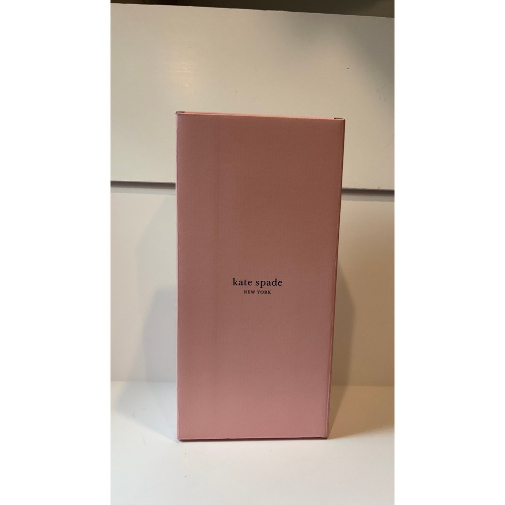 Kate Spade New York Glass cocktail Pitcher and Gold Stirring Spoon Set  Boxed
